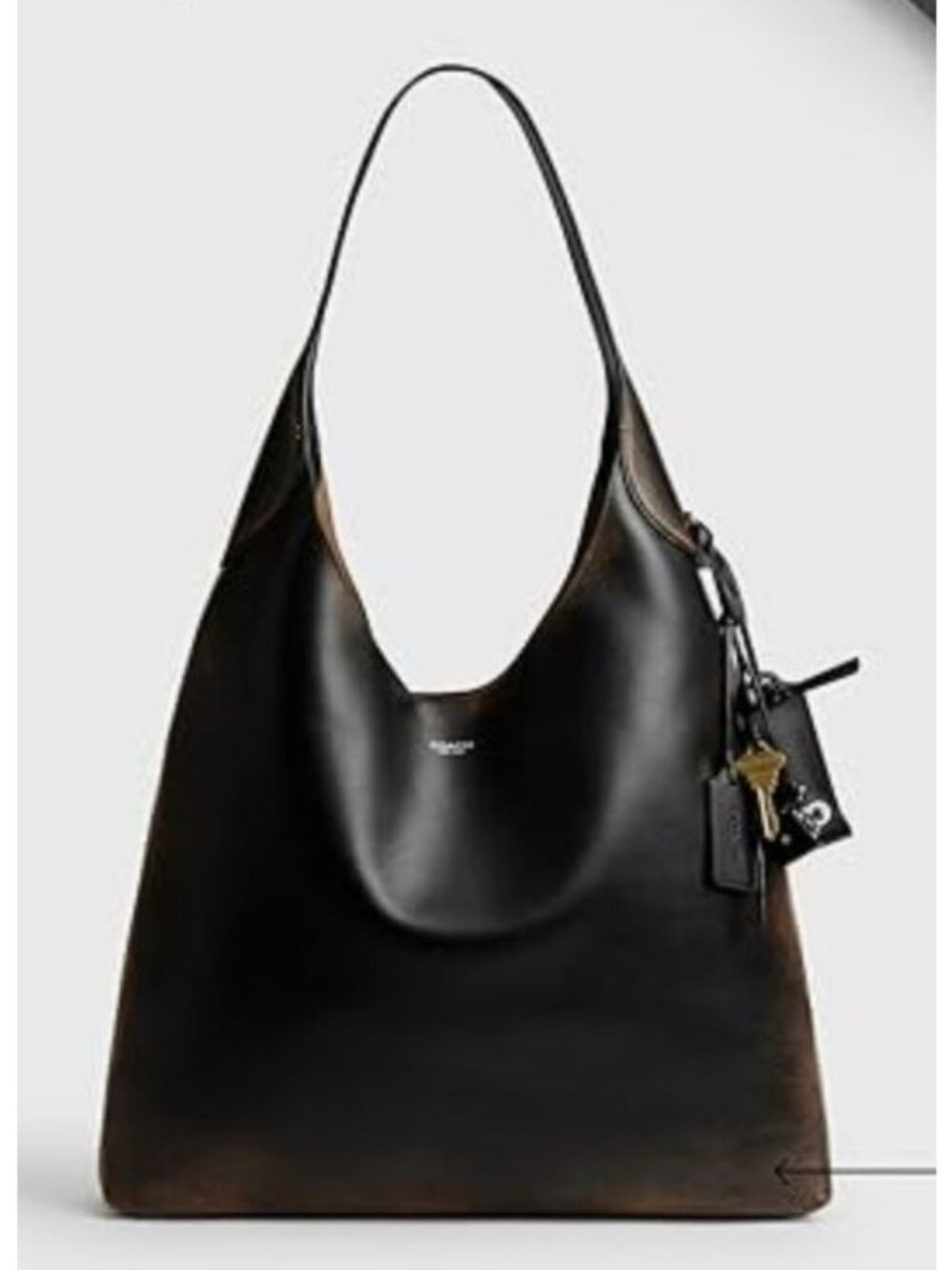 NEW! COACH Loved Leather Brooklyn 39 Hobo Tote Bag with Bag Charm 623A330P - Picture 12 of 12